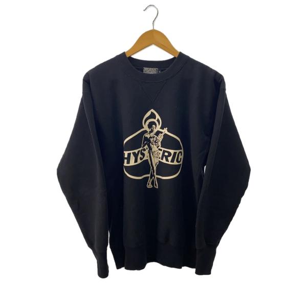 HYSTERIC GLAMOUR◇スウェット/L/コットン/BLK/プリント/02243CS03