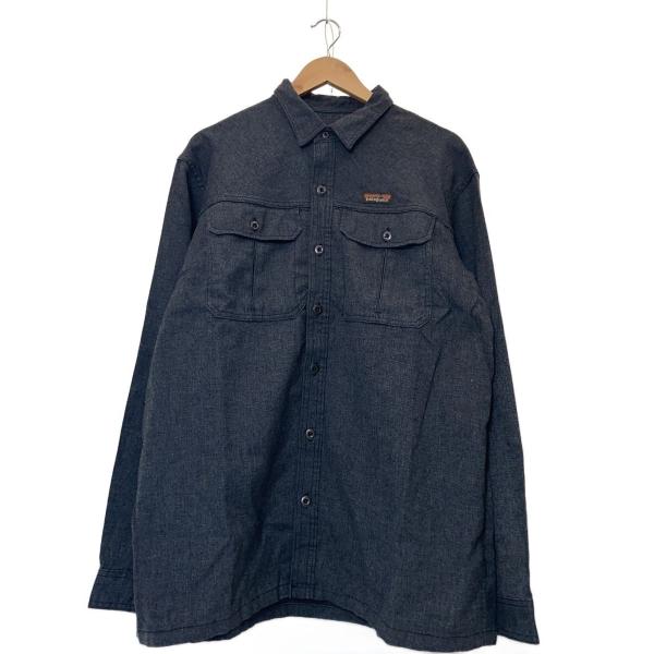 patagonia◇ファリアーズシャツ/デニムシャツ/タグ付/L/ポリエステル