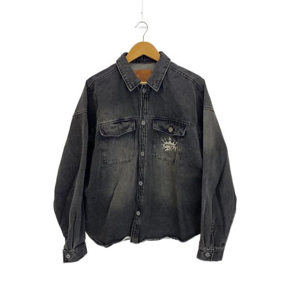 9090◇King Logo Denim L/S Shirts/Gジャン/XL/コットン/NN1805