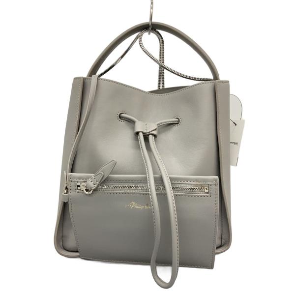 3.1 Phillip Lim◇ソレイユバッグ/ショルダーバッグ/レザー/GRY