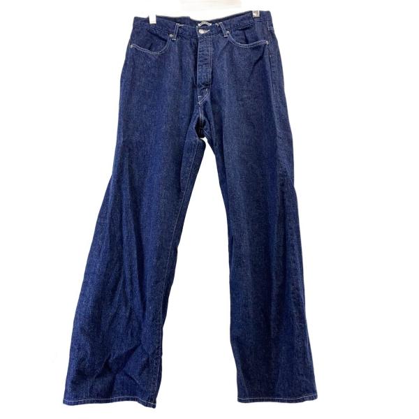 AURALEE◇SELVEDGE LIGHT DENIM PANTS/ボトム/5/コットン/IDG/無地