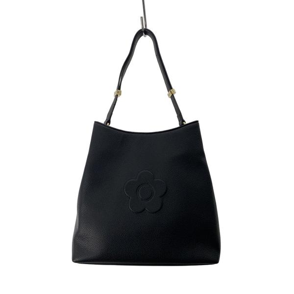 MARY QUANT トートバッグ MARY QUANT◇トートバッグ/レザー/BLK/223-814824-010-0/シュリンク