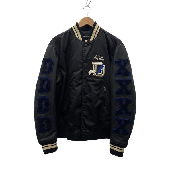 DIESEL◇スタジャン/XL/ナイロン/BLK/L-KHARKOV GIACCA// : セカンド