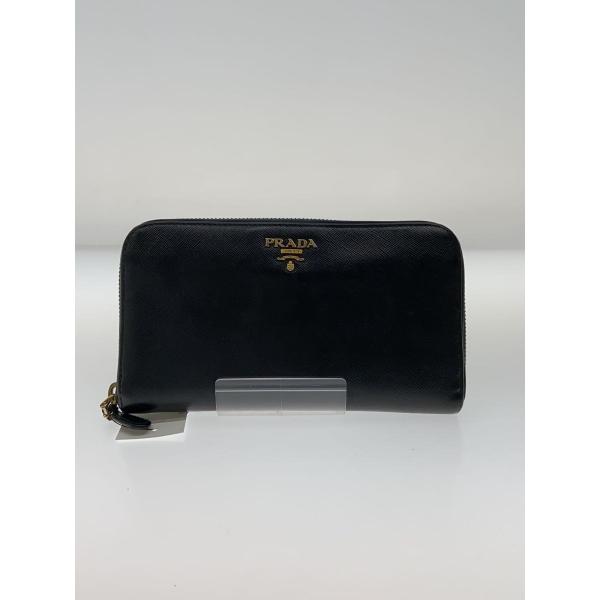 PRADA◇長財布/レザー/BLK/無地/レディース : セカンドストリートYahoo