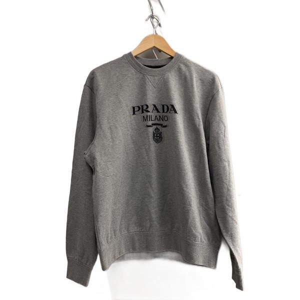 PRADA◇スウェット/XL/コットン/GRY/UJL148 S202 1Y13 : セカンド
