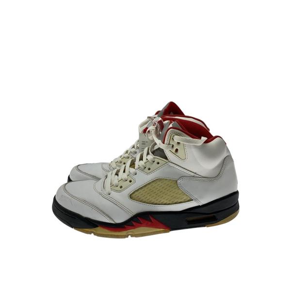 NIKE◆AIR JORDAN 5 RETRO/エアジョーダンレトロ/ホワイト/136027-100/27.5cm/WHT//