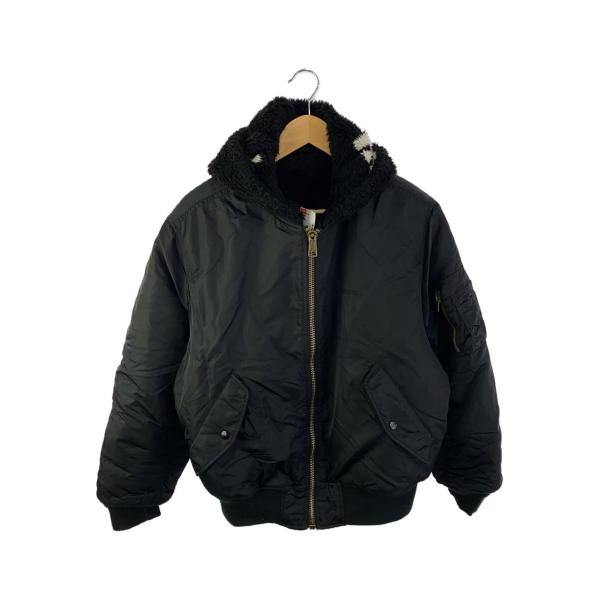ジャケット・アウター Supreme Reversible MA-1 Jacket Supreme◇Faux Fur Reversible MA-1/ジャケット/M/ナイロン/BLK