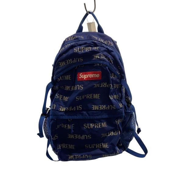 Supreme ネイビー リュック OS Supreme◇16AW/3M Reflective Repeat Backpack/リュック/--/BLU