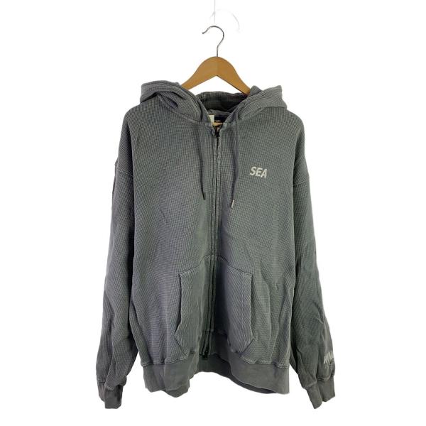 WIND AND SEA ジップパーカー WIND AND SEA◇ジップパーカー/XL/コットン/GRY/WDS-O-CES-26-Q2-CS-02