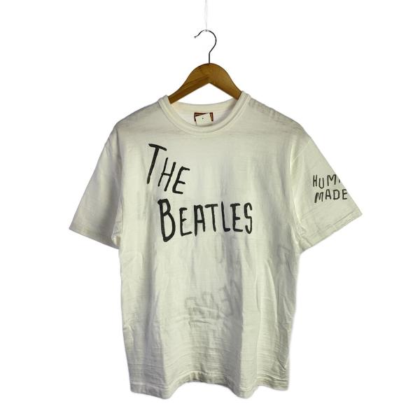 HUMAN MADE◇The Beatles/Tシャツ/L/コットン/WHT : セカンド