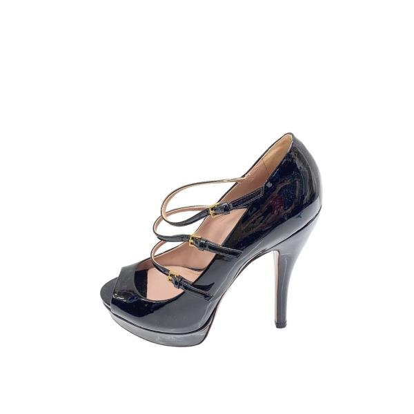 【⭕️現品限り】 新品 未使用 GUCCI エナメル パンプス 黒 36H GUCCI◇パンプス/36/BLK/エナメル : セカンドストリートYahoo!店