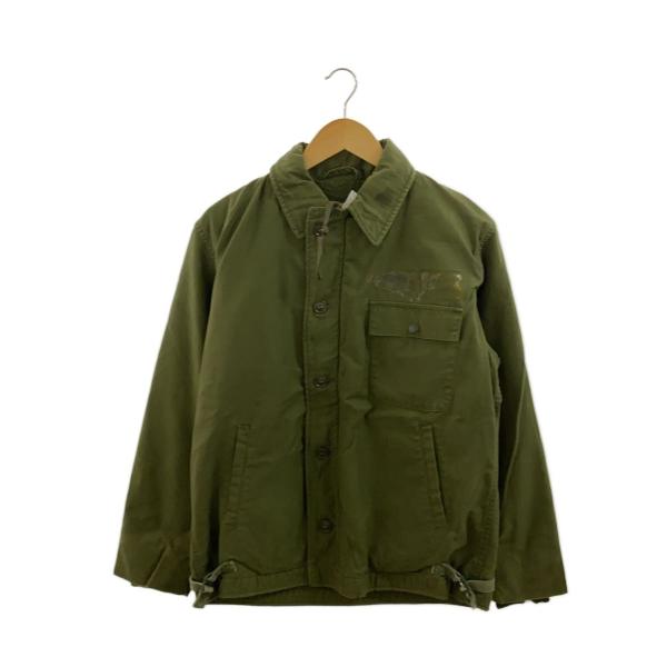 A-2デッキジャケット　74年製　US army 38-40 US.ARMY◇70s/A-2/デッキジャケット/38/コットン/KHK/無地 : セカンド