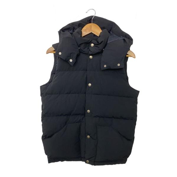 THE NORTH FACE◇ダウンベスト/S/ナイロン/BLK/無地/nd91638/キャンプ
