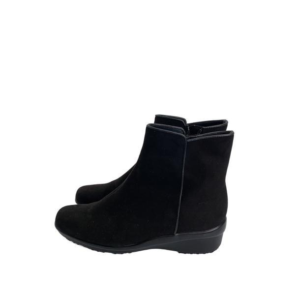 〈極美品〉GINZA Kanematsu【25.5】全天候型サイドゴアブーツ 黒 GINZA Kanematsu◇ショートブーツ/23cm/BLK/189224 : セカンド