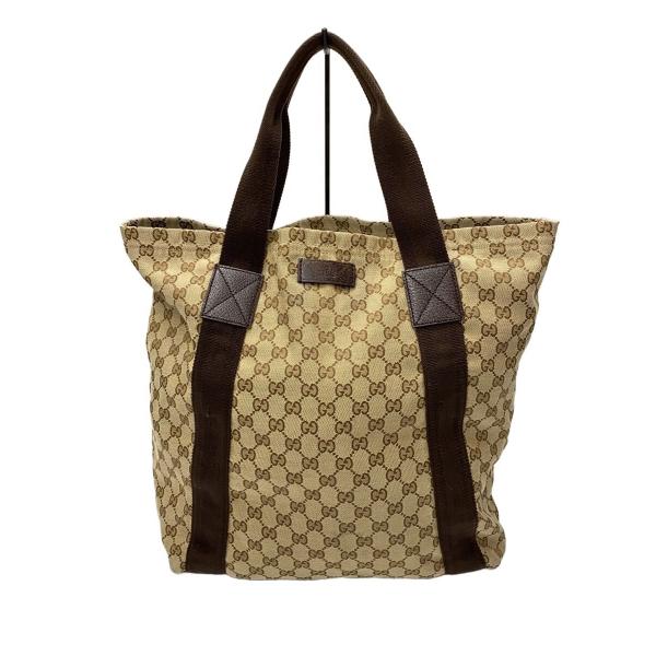 GUCCI◇グッチ/トートバッグ_GGキャンバス/キャンバス/BRW/189669