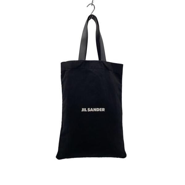 JIL SANDER◇トートバッグ/キャンバス/BLK/無地// : セカンド