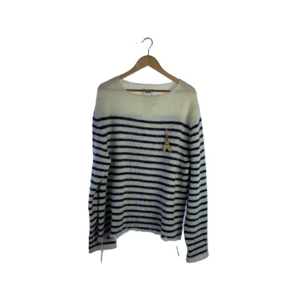 doublet◇ニット・セーター(厚手)/L/モヘア/WHT/20AW40KN34 : セカンド