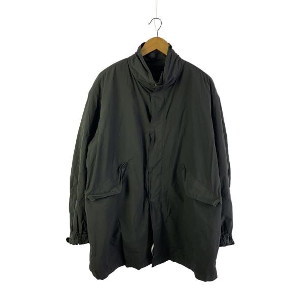 ATON◇AIR WEATHER SHORT MODS COAT/モッズコート/4/ポリエステル/BLK