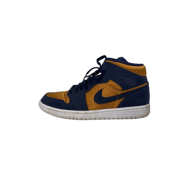 NIKE◆AIR JORDAN 1 MID SE/エアジョーダン1ミッドSE/ネイビー/852542-401/28cm/N//