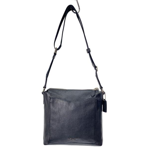 美品 COACH ブラックレザー ショルダーバッグ COACH◇ショルダーバッグ/レザー/BLK/91303// : セカンドストリート
