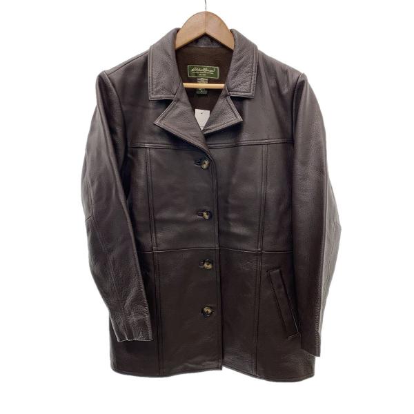 Eddie Bauer〈レザーテーラードジャケット シングル ブラウン S〉 Eddie Bauer〈レザーテーラードジャケット シングル ブラウン S〉 楽天