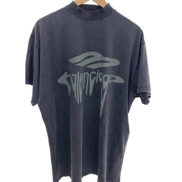 BALENCIAGA◇Tシャツ/1/コットン/BLK/XL28 787349 TRVS8 1013