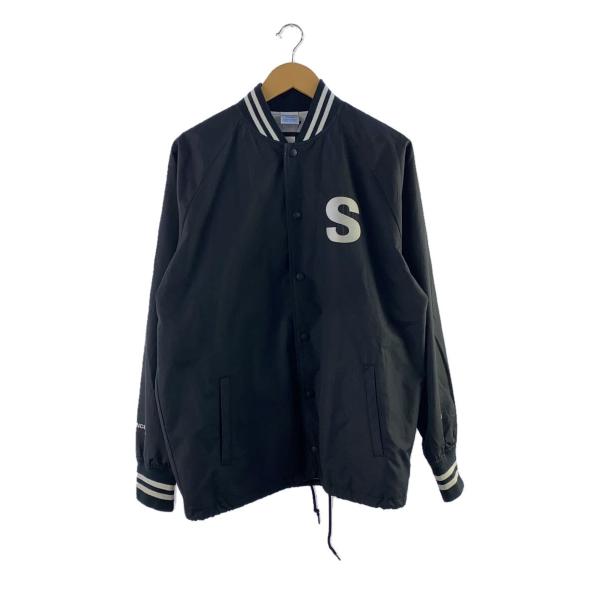 STUSSY◇ジャケット/M/ナイロン/BLK/C8-K611/STUSSY×Champion