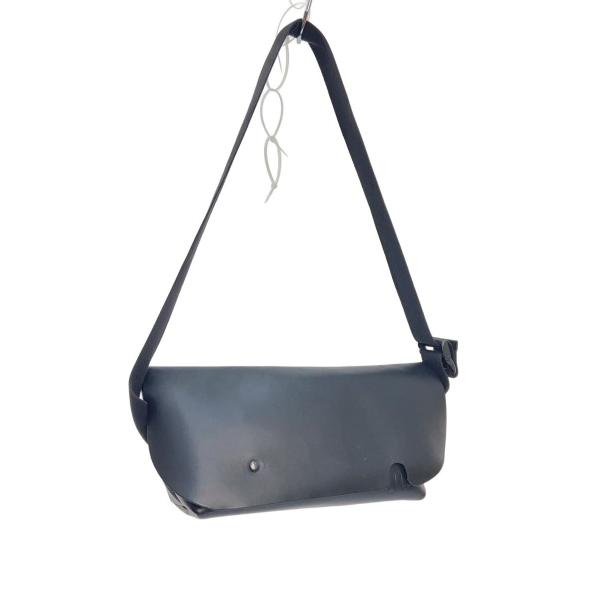 Uni&co◇ショルダーバッグ/レザー/BLK/メッセンジャーー : セカンド