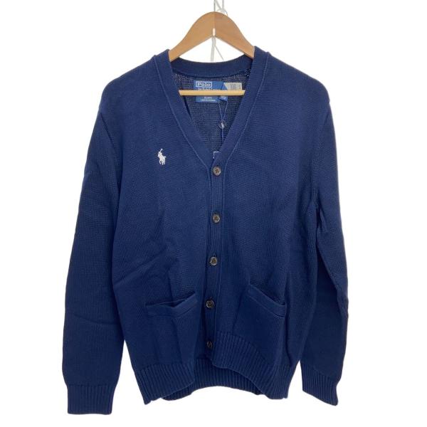 POLO RALPH LAUREN◇カーディガン(厚手)/L/ウール/NVY/別注/V-Neck