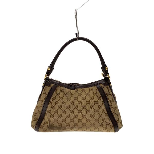 【美品】GUCCI キャンバス レザー GG ハンドバッグ イタリア製 GUCCI グッチ GGキャンバス アビー ハンドバッグ ミニボストン