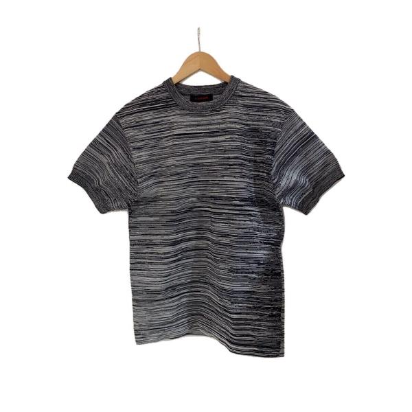 CABaN◇キャバン/Tシャツ/M/ポリエステル/GRY/ボーダー/59-02-91-02512