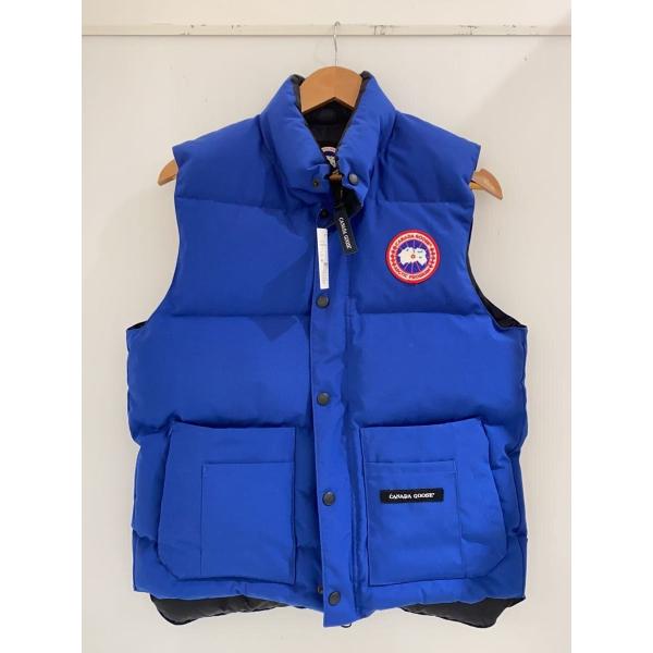 CANADA GOOSE◇GRAND STONE/ダウンベスト/S/ポリエステル/BLU/4133JM R