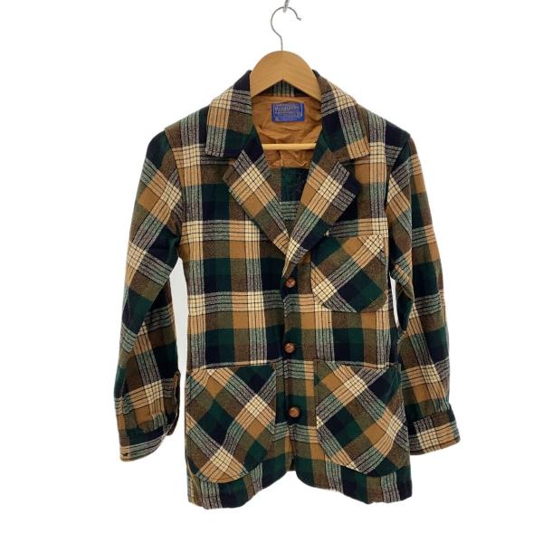 PENDLETON◇ジャケット/--/ウール/BRW/チェック : セカンドストリート
