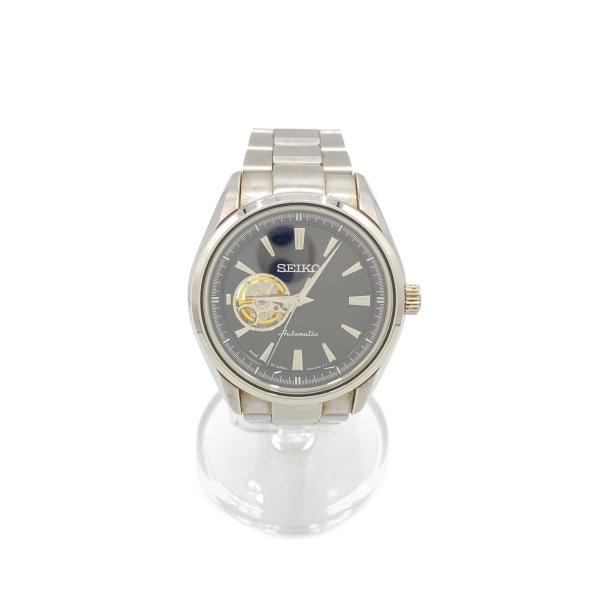 SEIKO × JOURNAL STANDARD / 自動巻腕時計/アナログ/ステンレス/BLK/SLV/4R36-16Y0// SEIKO◇自動巻腕時計/アナログ/ステンレス/BLK/SLV/SS/4R38-00S0