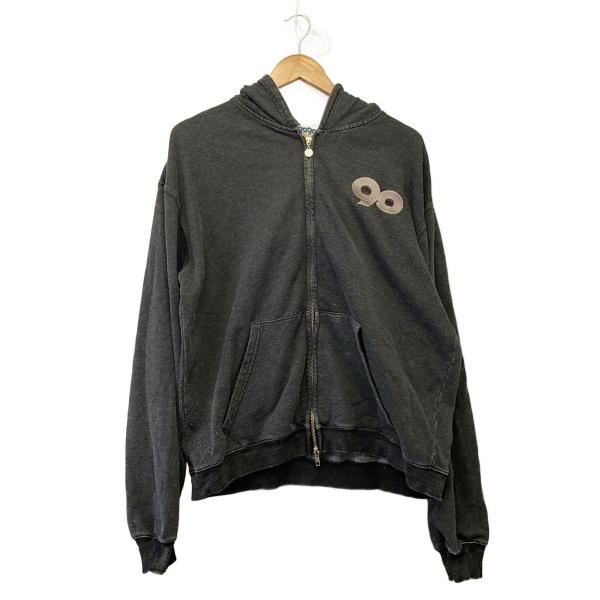 9090即完品ジップパーカー短丈ストリート 美品 9090◇ジップパーカー/L/コットン/GRY/NN1925 : セカンドストリート