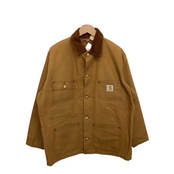 Carhartt◇カバーオール/42/コットン/BEG/ダックジャケット
