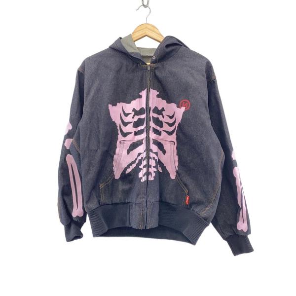 9090◇ジップパーカー/M/コットン/BLK/無地/NN2082 : セカンド