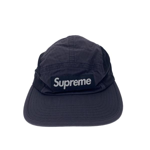 Supreme◇23AW/Waxed Cotton Camp Cap/キャップ/FREE/ナイロン/BLK