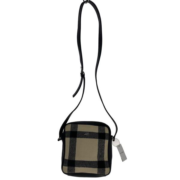 Courreges◇ショルダーバッグ/--/BLK/チェック : セカンドストリート
