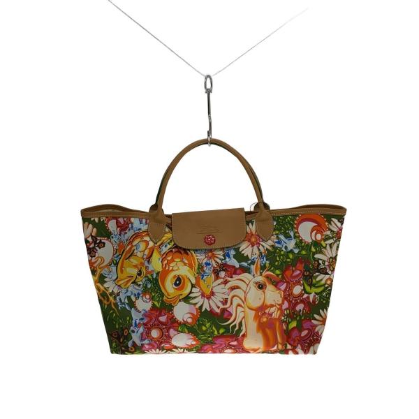 LONGCHAMP◇トートバッグ/--/マルチカラー/総柄// : セカンド