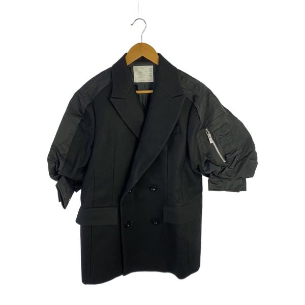 sacai◇コート/3/ウール/BLK/23-06925 : セカンドストリートYahoo!店