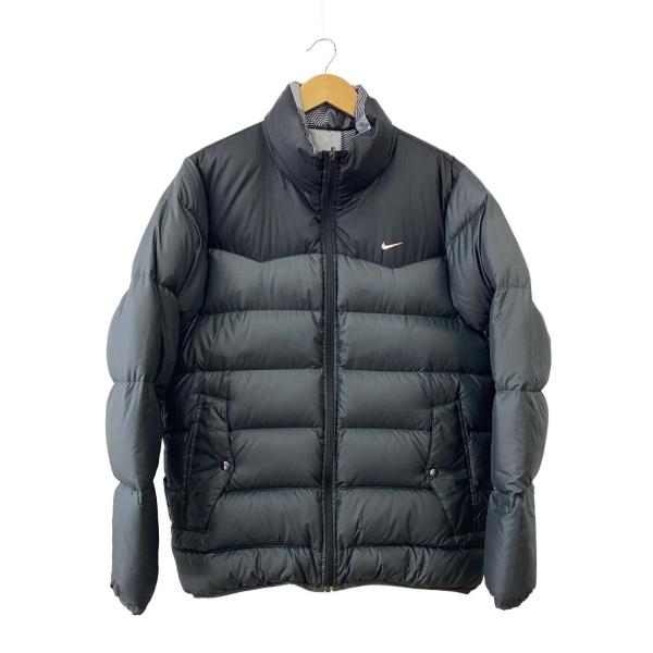 NIKE◇リバーシブルダウンジャケット/M/ポリエステル/BLK/444742-060