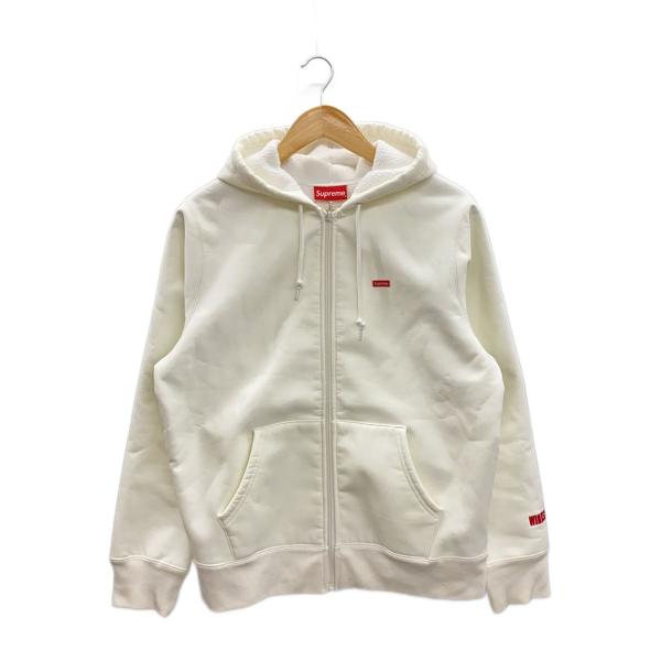 Supreme◇ジップパーカー/S/ポリエステル/WHT/WINDSTOPPER Zip Up