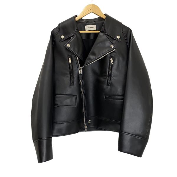 THE RERACS◇レザージャケット・ブルゾン/48/--/BLK/無地/24FW-REJK