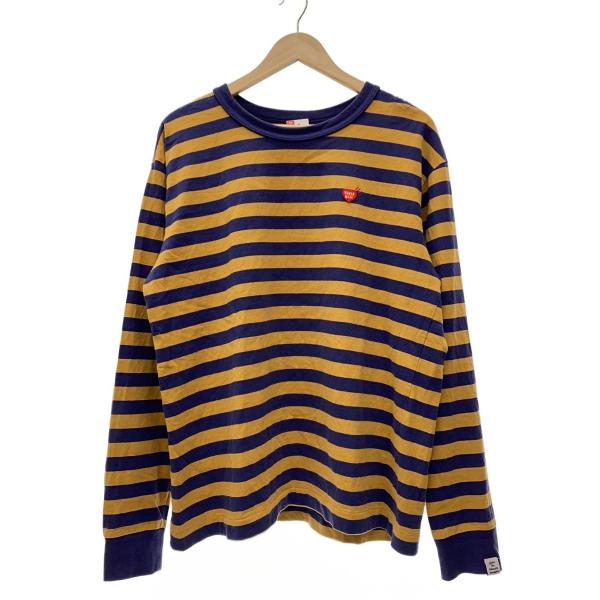 HUMAN MADE◇長袖Tシャツ/XL/コットン/NVY/ボーダー : セカンド