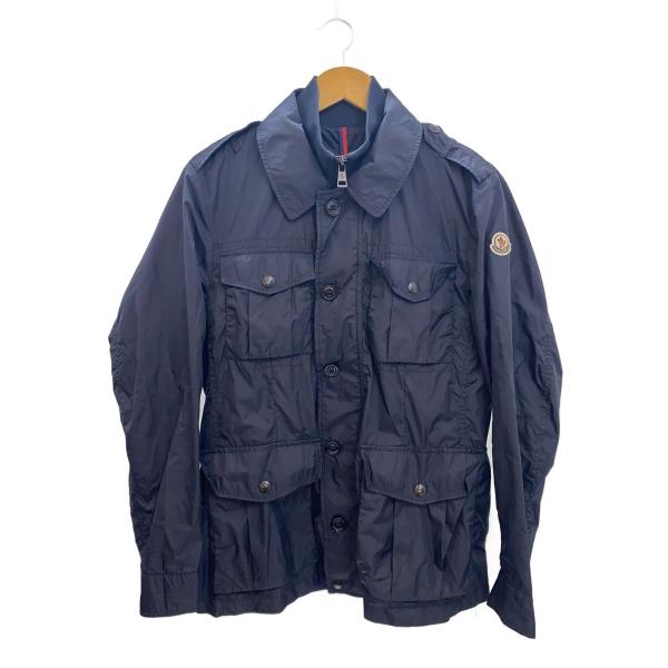 MONCLER◇ナイロンジャケット/1/ナイロン/ネイビー/無地/141-091-41156