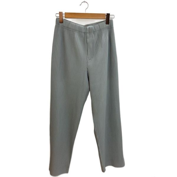 HOMME PLISSE ISSEY MIYAKE◇ボトム/1/ポリエステル/ブルー/無地