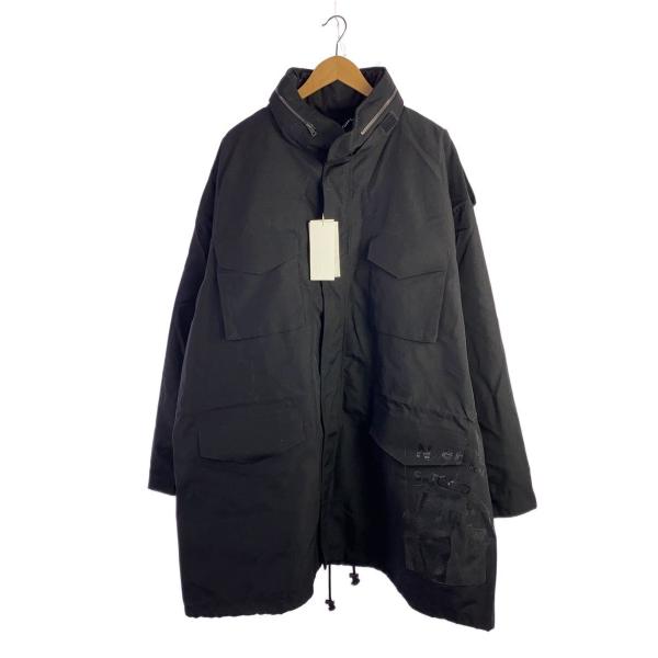 Maison Margiela◇INVITATION ZIP COAT/38/ポリエステル/ブラック