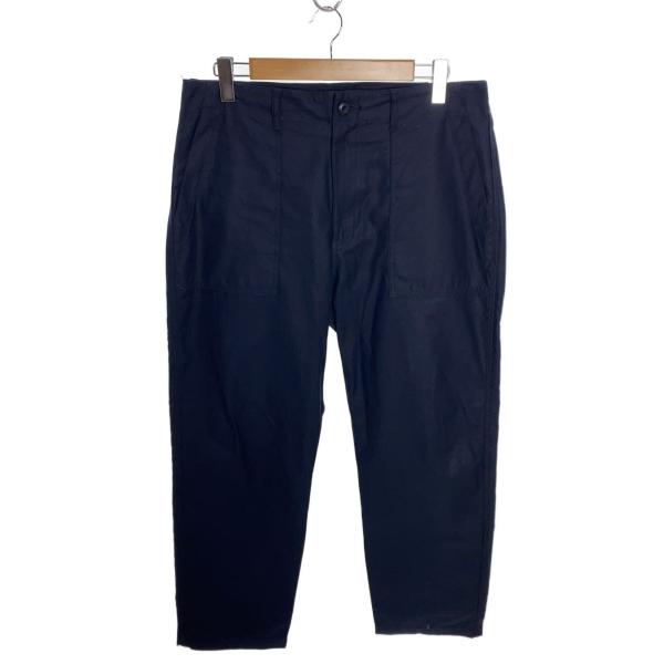 Back Channel◇ベイカーパンツ/XL/コットン/ネイビー/ロゴ刺繍