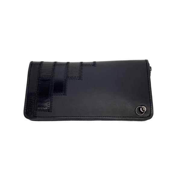 glamb◇Gaudy zip wallet by JAM HOME MADE/長財布/レザー/ブラック